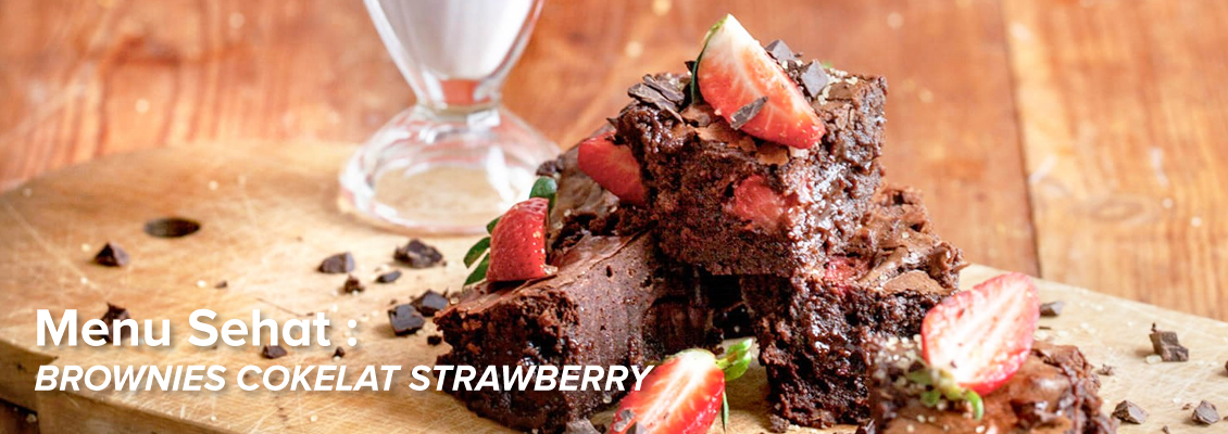 Resep Brownies Cokelat Strawberry