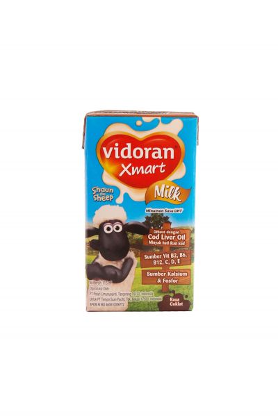 Promo Harga Vidoran Kids Milk UHT Coklat 115 ml - Yogya