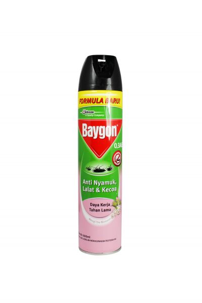 Promo Harga Baygon Insektisida Spray Tea Blossom 600 ml - Yogya