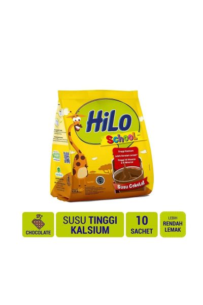 Promo Harga Hilo School Susu Bubuk Chocolate per 10 sachet 35 gr - Yogya