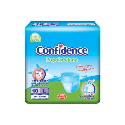 Promo Harga Confidence Adult Diapers Pants L8+2 10 pcs - Yogya
