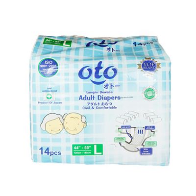 Promo Harga OTO Adult Diapers L14 14 pcs - Yogya
