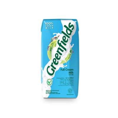 Promo Harga Greenfields UHT Full Cream 200 ml - Yogya