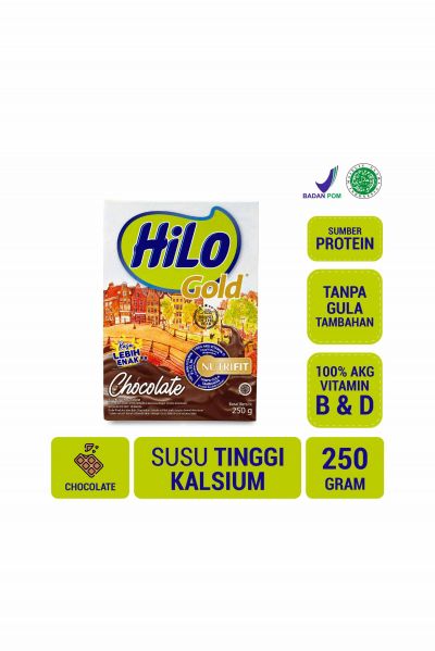 Promo Harga Hilo Gold Chocolate 250 gr - Yogya