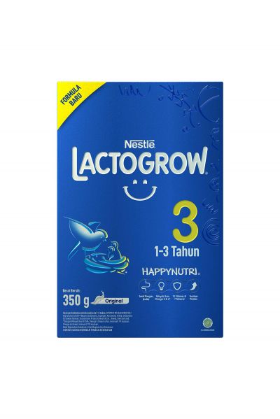 Promo Harga Lactogrow 3 Susu Pertumbuhan Plain 350 gr - Yogya