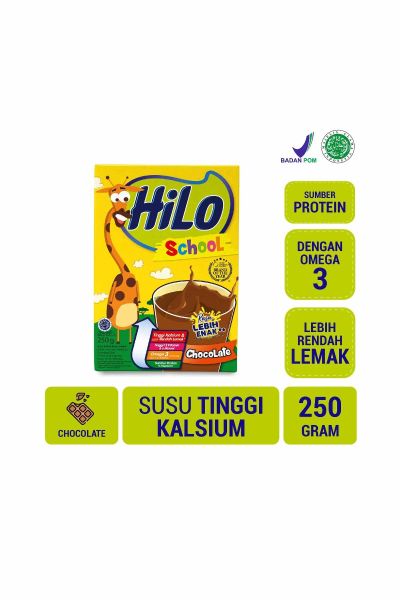 Promo Harga Hilo School Susu Bubuk Chocolate 250 gr - Yogya