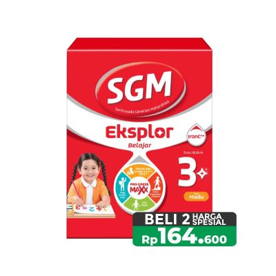Promo Harga SGM Eksplor 3+ Susu Pertumbuhan Madu 900 gr - Yogya