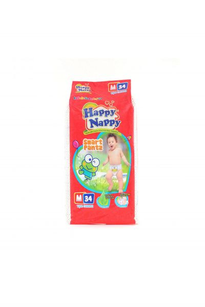 Promo Harga Happy Nappy Smart Pantz Diaper M34 34 pcs - Yogya
