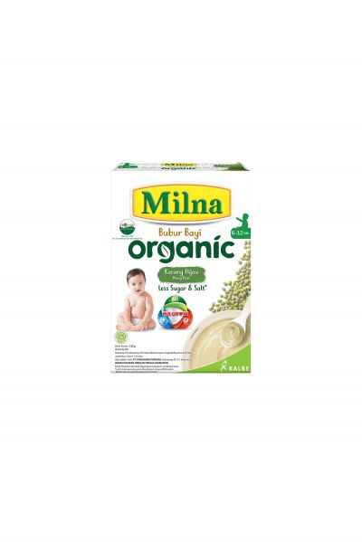 Promo Harga MILNA Bubur Bayi Organic Kacang Hijau 120 gr - Yogya