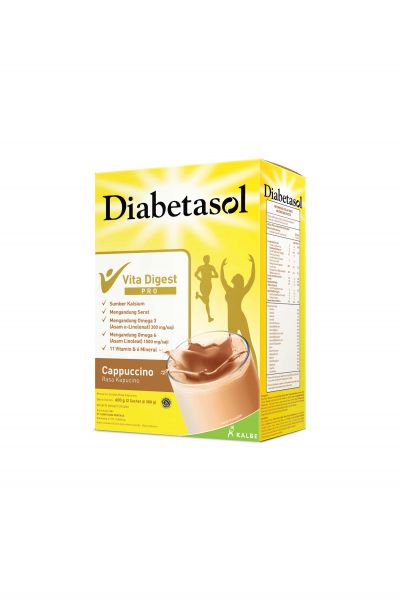 Promo Harga Diabetasol Special Nutrition for Diabetic Cappuccino 600 gr - Yogya