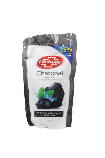 Promo Harga Lifebuoy Body Wash Charcoal and Mint 450 ml - Yogya