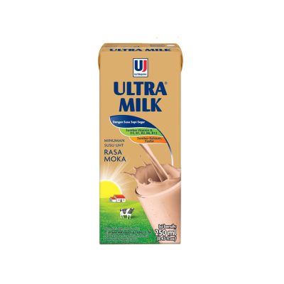 Promo Harga Ultra Milk Susu UHT Moka 250 ml - Yogya