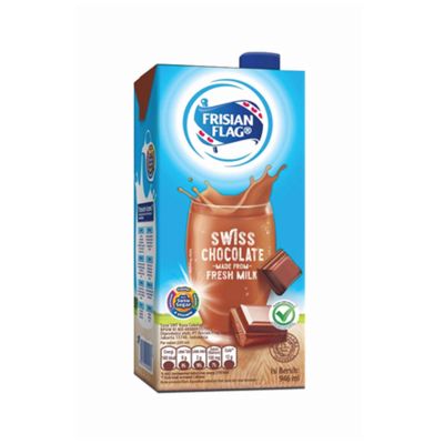 Promo Harga Frisian Flag Susu UHT Purefarm Swiss Chocolate 946 ml - Yogya