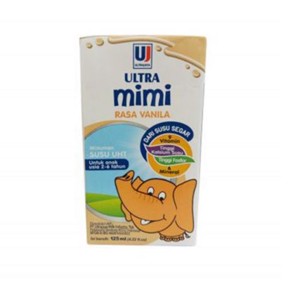 Promo Harga Ultra Mimi Susu UHT Vanila 125 ml - Yogya