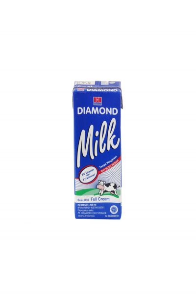 Promo Harga Diamond Milk UHT Full Cream 200 ml - Yogya