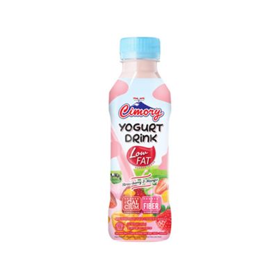 Promo Harga Cimory Yogurt Drink Low Fat Strawberry Mango 250 ml - Yogya