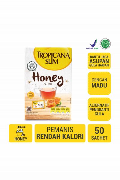 Promo Harga Tropicana Slim Sweetener Honey 50 pcs - Yogya