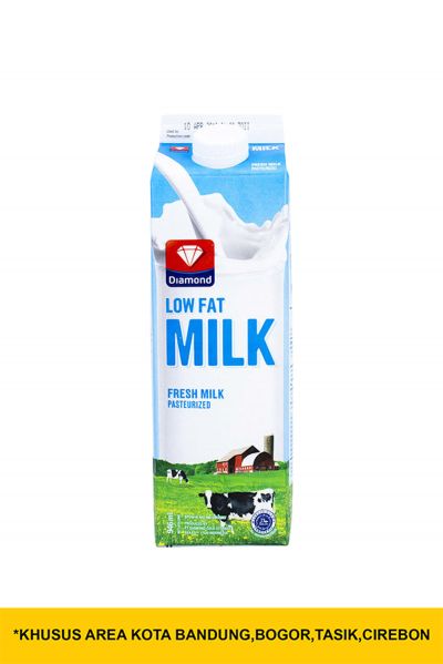 Promo Harga Diamond Fresh Milk Low Fat 946 ml - Yogya