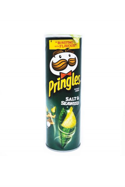 Promo Harga Pringles Potato Crisps Salt & Seaweed 107 gr - Yogya