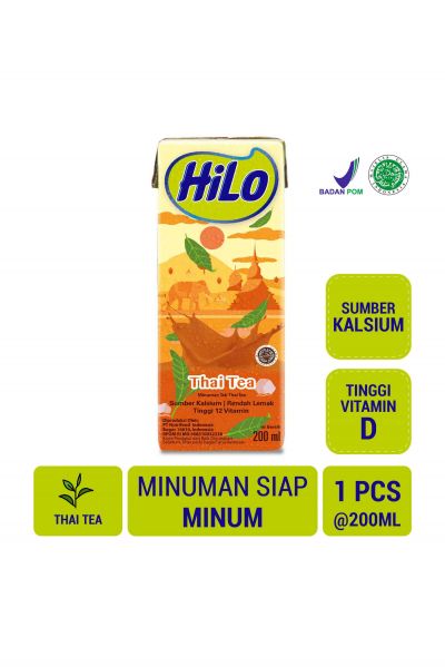 Promo Harga Hilo Ready to Drink Thai Tea 200 ml - Yogya