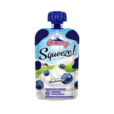 Promo Harga Cimory Squeeze Yogurt Blueberry 120 gr - Yogya
