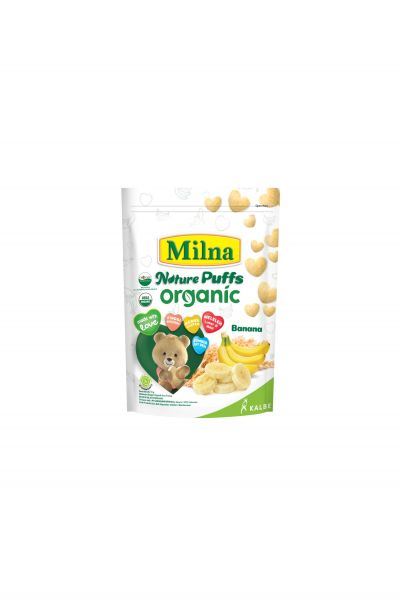 Promo Harga Milna Nature Puffs Organic Banana 15 gr - Yogya