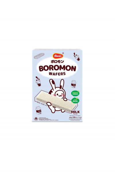 Promo Harga Monde Boromon Wafers Milk 120 gr - Yogya