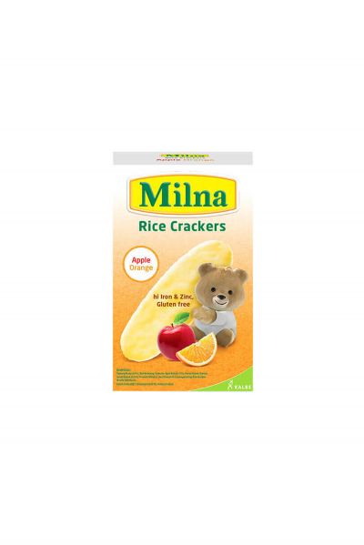 Promo Harga Milna Rice Crackers Apple Orange 5 pcs - Yogya