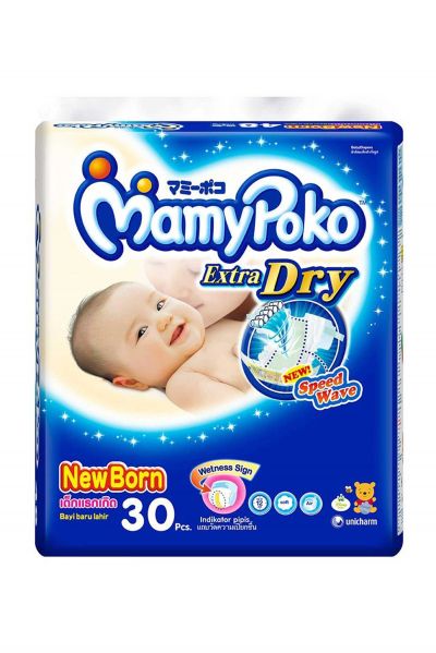 Promo Harga Mamy Poko Perekat Extra Soft NB30 30 pcs - Yogya